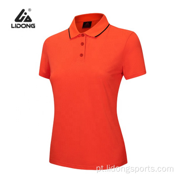 Logotipo personalizado Imprimir Sublimação Unisex Sport Polo Camiseta